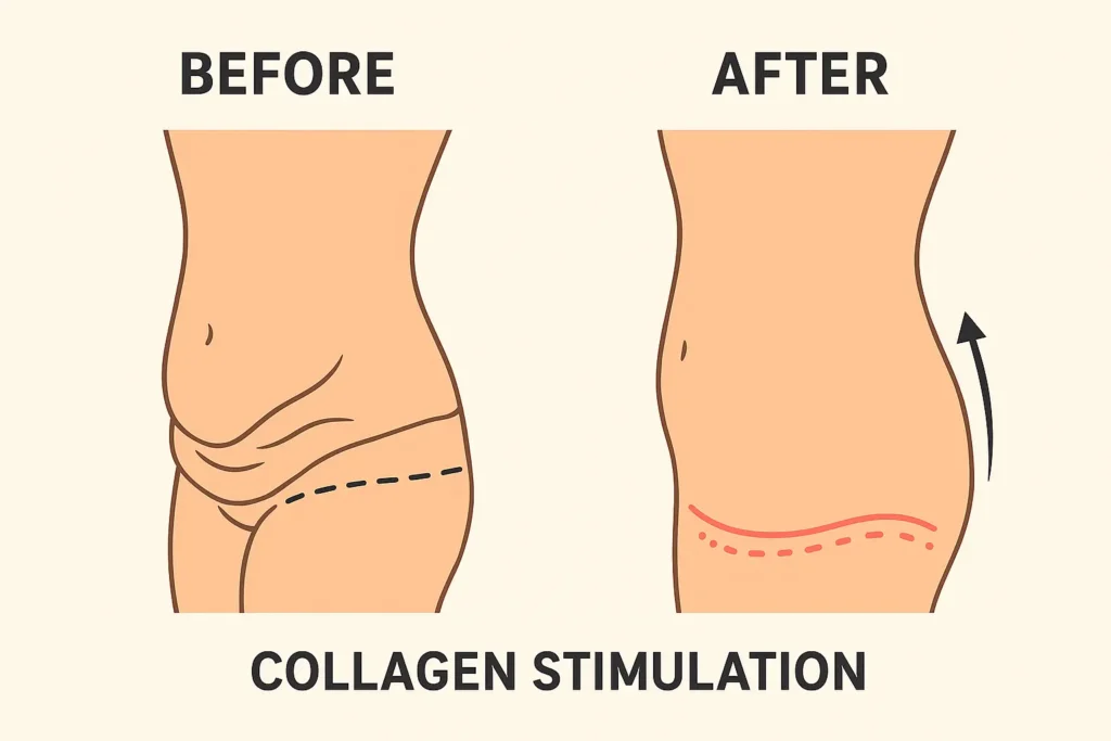 Before and after results for sagging skin after weight loss injections Eccles