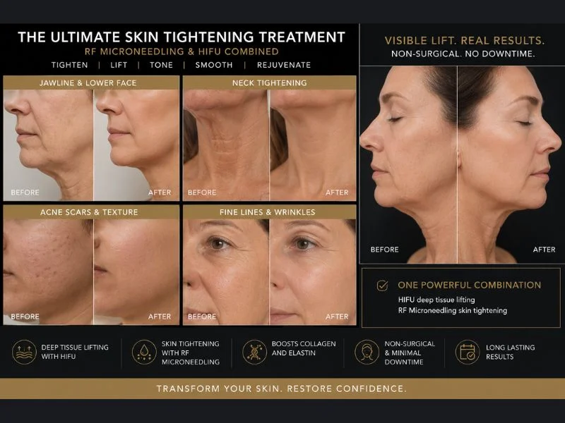 Results of combined treatment for the ultimate skin tightening treatment Eccles