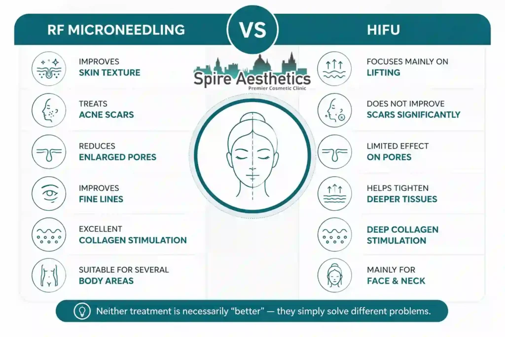 RF Microneedling vs HIFU: Which Treatment Gives Better Results Eccles?